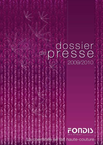 FONDIS - Dossier de Presse 2009 / 2010 - Reussir son habitat