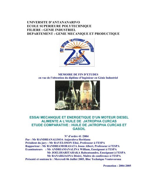Universite Dantananarivo Thãses Malgaches En Ligne