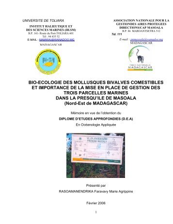 INTRODUCTION - ThÃ¨ses malgaches en ligne