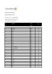 Voicetech internationell prislista Voicetech International Price List ...