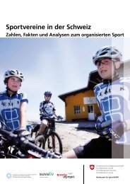 Sportvereine in der Schweiz - Bundesamt fÃ¼r Sport BASPO - admin.ch