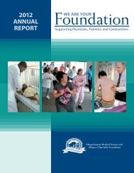 Foundation: 2012 Annual Report - Massachusetts Medical Society