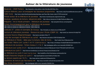 Autour de la littérature de jeunesse - Accueil