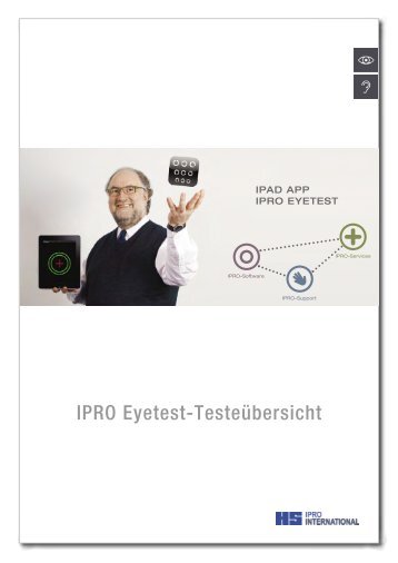 IPRO Eyetest-Testeübersicht