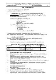 biztonsági adatlap - Magnet Dent Kft