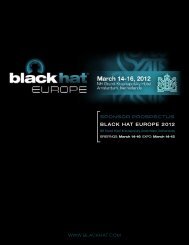 SPONSOR PROSPECTUS - Black Hat