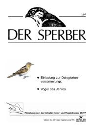 Sperber 1/07 - BirdLife St.Gallen