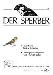 Sperber 4/07 - BirdLife St.Gallen