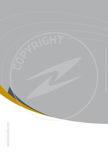 COPYRIGHT - Isovolta AG