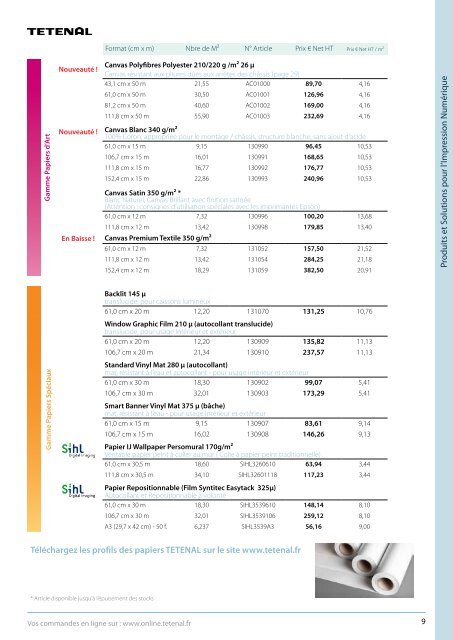 Produits et Solutions pour l'Impression NumÃ©rique