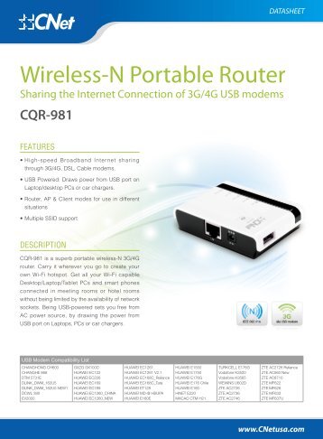CQR-981 - CNet Technology Inc.