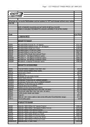 CCT PRODUCT TRADE PRICE LIST MAR 2012