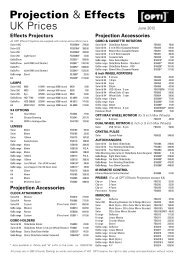 Clay Paky Price List