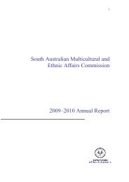 SAMEAC Annual Report 2009-2010 - Multicultural SA - SA.gov.au