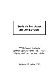 Guide de Bon Usage des Antibiotiques - OMéDIT Basse-Normandie
