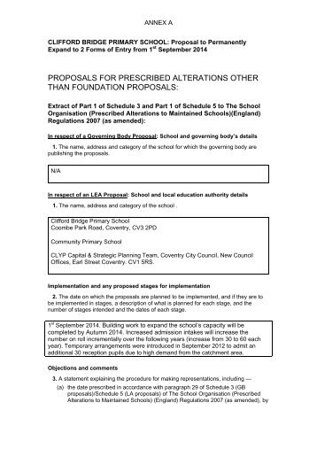 Clifford Bridge Primary School - Meetings, agendas, and minutes