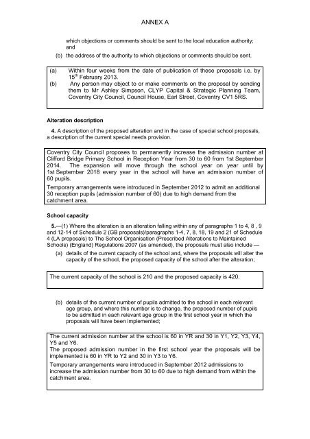 Clifford Bridge Primary School - Meetings, agendas, and minutes