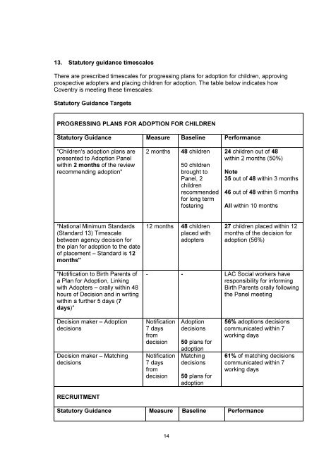 Adoption Service Annual Report and Statement of Purpose PDF 258 ...