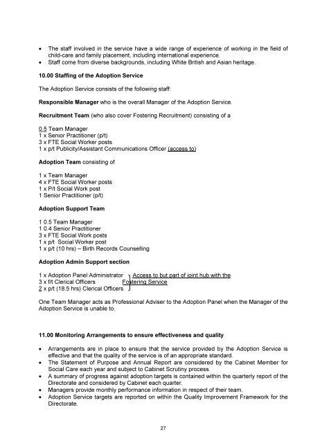 Adoption Service Annual Report and Statement of Purpose PDF 258 ...