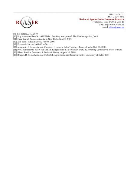 Volume 3, ISSUE1/2012 - Review of Applied Socio-Economic ...