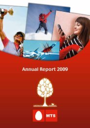 Annual Report 2009 - Mobile TeleSystems