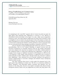 Drug Trafficking in Central Asia - PONARS Eurasia