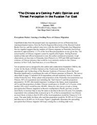 The Chinese are Coming: Public Opinion and Threat Perception in ...