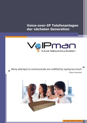 Produktbeschreibung - VoIPman GmbH