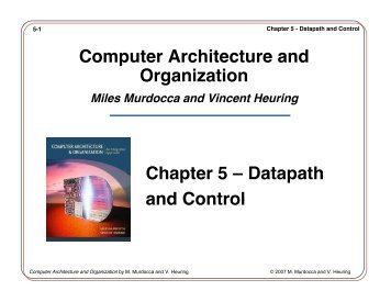 Computer Architecture and Organization Chapter 5 ... - IIUSA