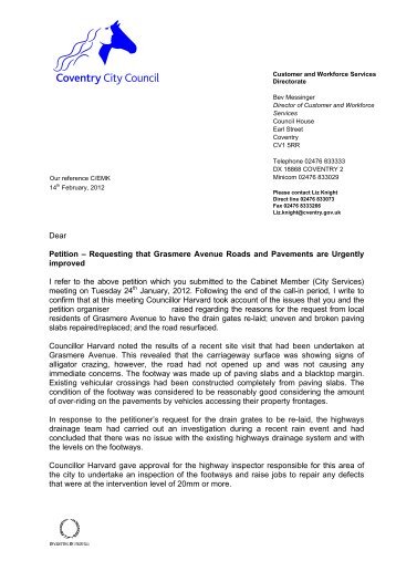 33) Petition Decision Letter