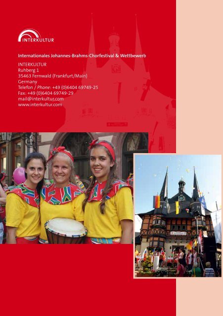 Wernigerode 2015 - Program Book