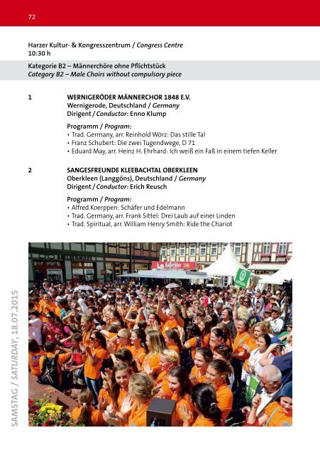 Wernigerode 2015 - Program Book