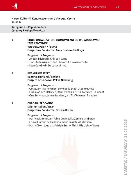Wernigerode 2015 - Program Book