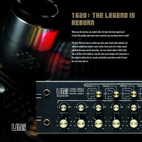 Urei Range Brochure - Soundcraft