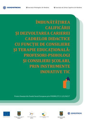 4. ÃmbunÄtÄÅ£irea calificÄrii Åi dezvoltarea carierei psihologilor Åi ...