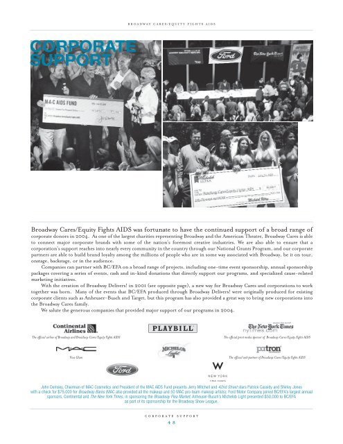 BC/EFA Annual Report 2004 - Broadway Cares/Equity Fights AIDS