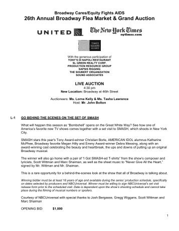 26th Annual Broadway Flea Market & Grand Auction