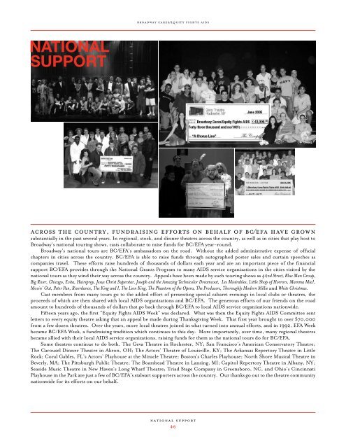 BC/EFA Annual Report 2005 - Broadway Cares/Equity Fights AIDS