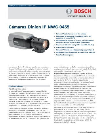Cámaras Dinion IP NWC-0455 - vitelsanorte.com