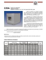 C/DA Cajas de ventilación CARACTERÍSTICAS TÉCNICAS - movaria