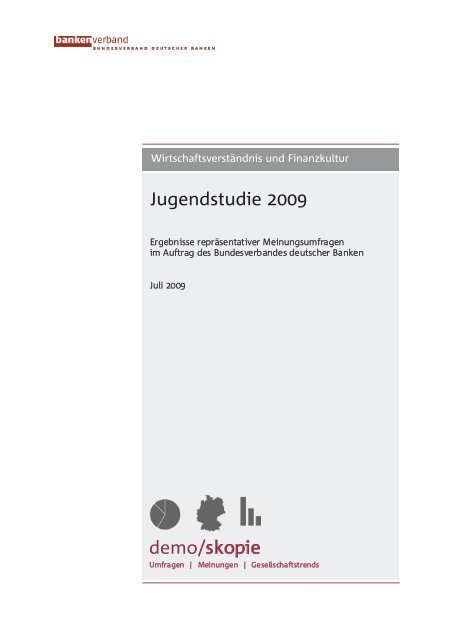 Jugendstudie 2009 - Wirtschaftsverständnis und Finanzkultur