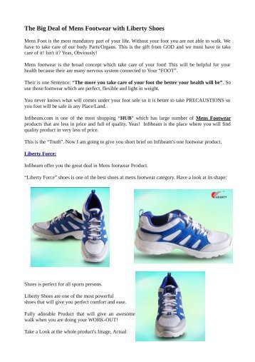 Mens Footwear – Liberty Force Shoes Online