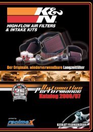 33-2865 K&N Sportluftfilter für VW Caddy 3 2/04-75/104 PS 1.9TDi Tauschfilter 