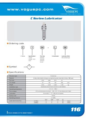 C Series Lubricator