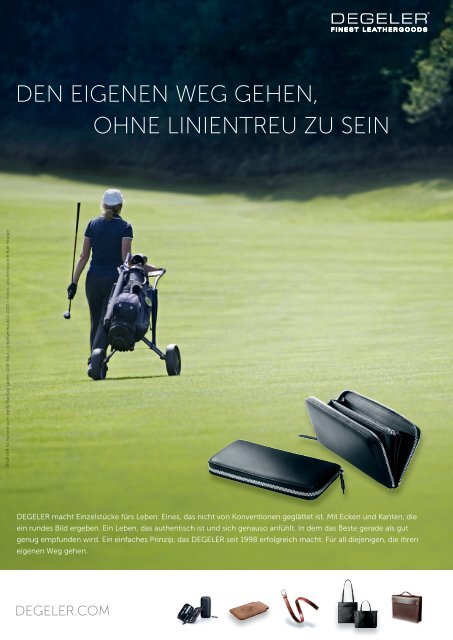 VOM FAIRWAY AUF DEN ROTEN TEPPICH