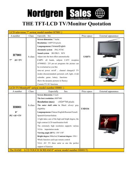 tft display technology pdf quotation