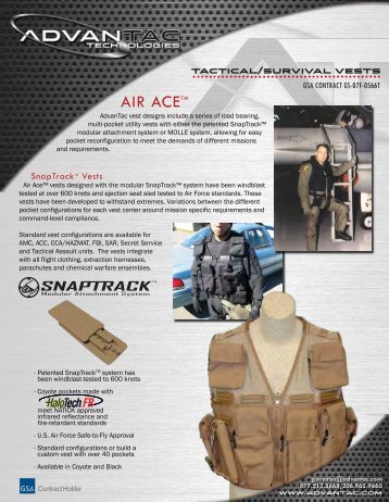 Vest Spec Sheet - AdvanTac