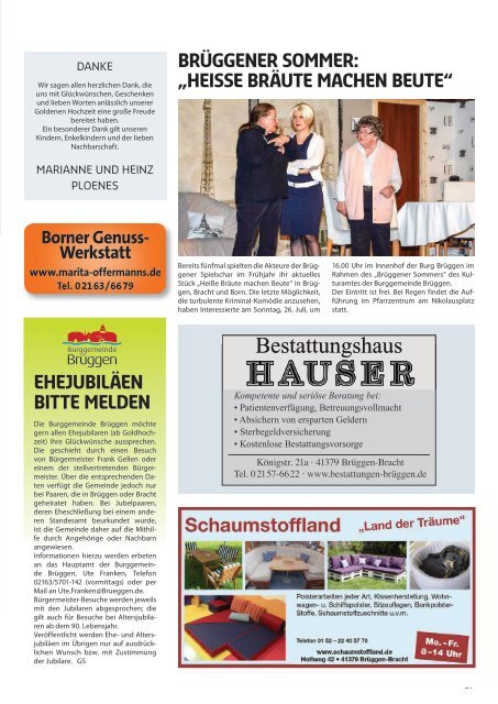 Stadtjournal Brüggen Juni 2015