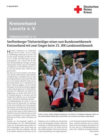 DRK-Lausitz Verbandsnews 2/15