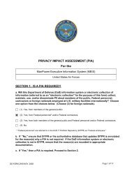 ManPower Executive Information System - Air Force Privacy Act